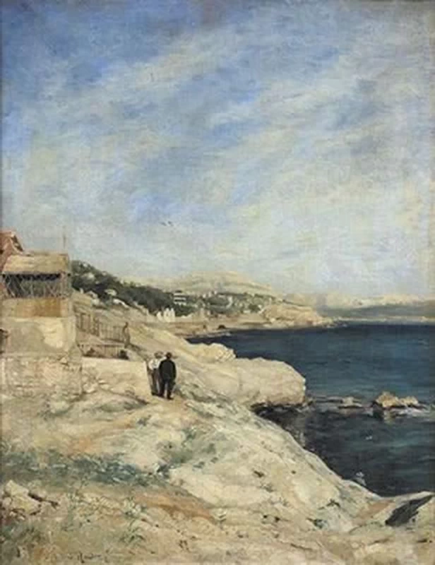  29-Alphonse Moutte-Passeggiata sulla costa 